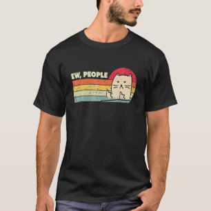 Retro Style Ew People Cat   Cat T-Shirt