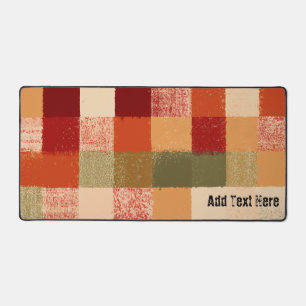 Retro Style Fall Autumn Colour Desk Mat