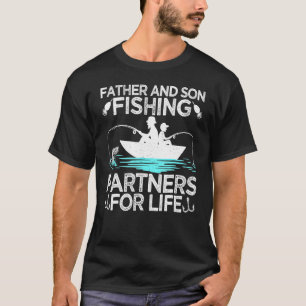 Retro Style Father And Son Fishing Father's Day T-Shirt