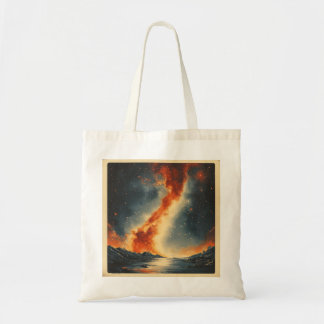Retro-style galaxy Hoodie Tote Bag