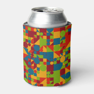 Retro style geometric figures can cooler