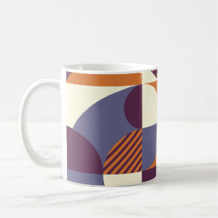 Retro Style Geometric Pattern Design Coffee Mug