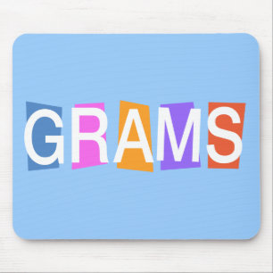 Retro-style Grams Mouse Mat