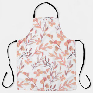 Retro style hand drawn seamless floral ornament. C Apron
