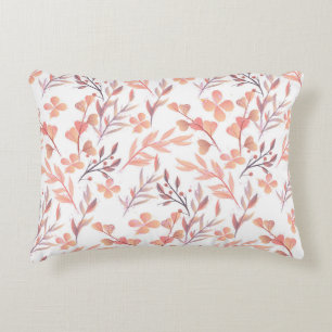 Retro style hand drawn seamless floral ornament. C Decorative Cushion