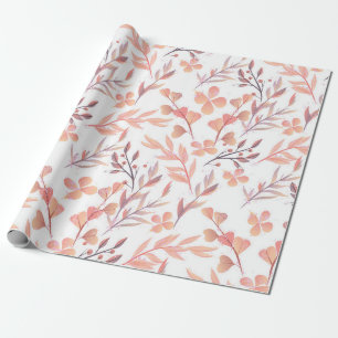 Retro style hand drawn seamless floral ornament. C Wrapping Paper