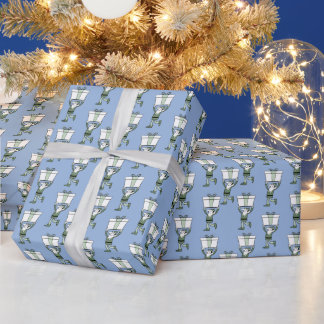 Retro Style Happy Elf Wrapping Paper