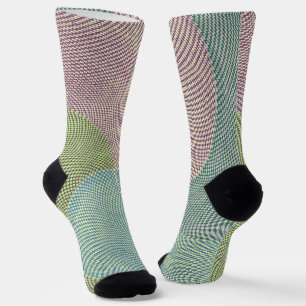 Retro Style Houndstooth Crazy Pattern Socks