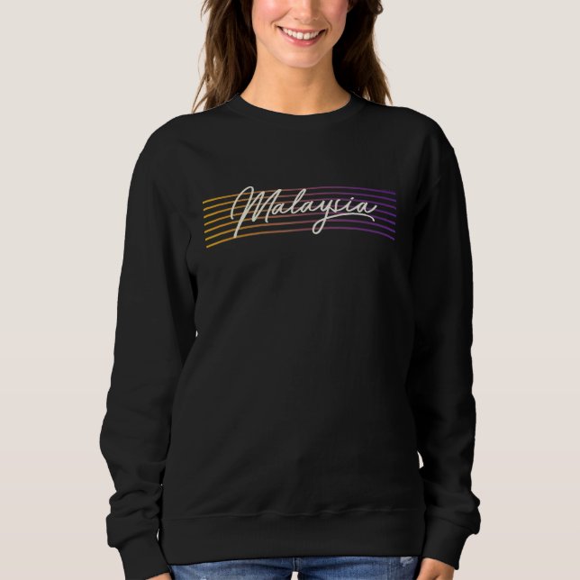 Retro Style Malaysia Sweatshirt (Front)