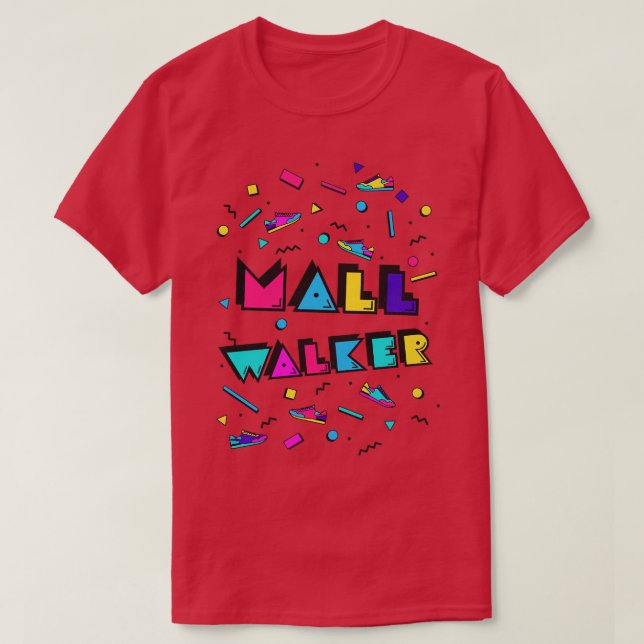 Retro Style Mall Walker 90s Exercise Trend T-Shirt (Design Front)