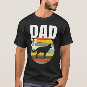 Retro Style Men Women and Kids German Shepherd Dad T-Shirt