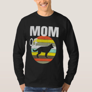 Retro Style Men Women and Kids German Shepherd Mum T-Shirt