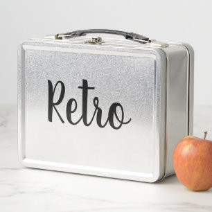 Retro style metal lunch box   Custom gift ideas