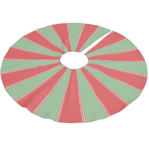 Retro Style Mid-Century Modern Sunburst Pattern Brushed Polyester Tree Skirt