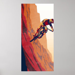 retro style mountain bike Good to the Last Drop Poster