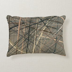 Retro style oil drawing. illustration. Texture pai Decorative Cushion