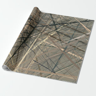 Retro style oil drawing. illustration. Texture pai Wrapping Paper