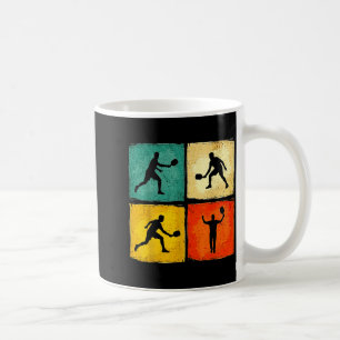 Retro style paddlebal lover playing men women coffee mug