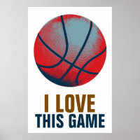 Retro Style Pop Art Basketball Motivational