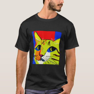 Retro Style Pop Cat Kitten Delightful Graphics Ado T-Shirt