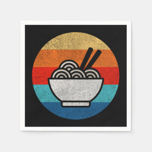 Retro style ramen napkin