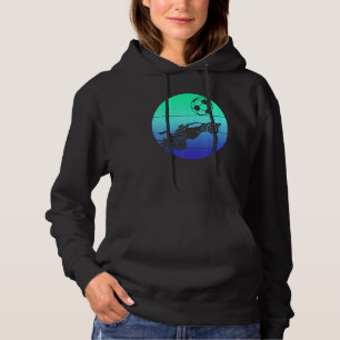 Retro Style Rocket Rc Soccer Car League Gamer 3 Hoodie