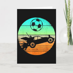 Retro Style Rocket Rc Soccer Car League Gamer Gift Card
