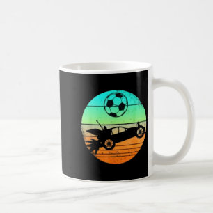 Retro Style Rocket Rc Soccer Car League Gamer Gift Coffee Mug