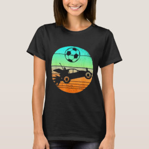 Retro Style Rocket Rc Soccer Car League Gamer Gift T-Shirt