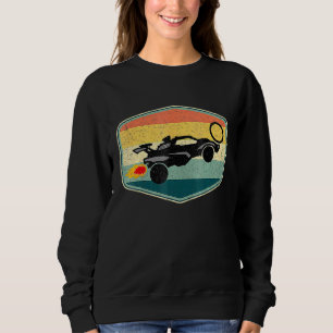Retro Style Rocket Rc Soccer Car League Gamer Sweatshirt