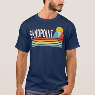 Retro style Sandpoint Idaho outdoors  T-Shirt