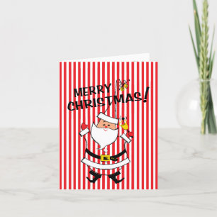Retro-Style Santa Claus Christmas Card