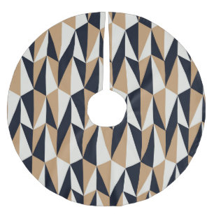 Retro Style: Seamless Vintage Pattern Brushed Polyester Tree Skirt