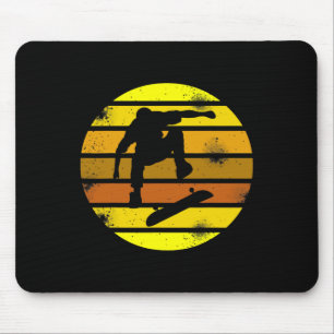 Retro Style Skateboarding Sports Vintage 1 Mouse Mat