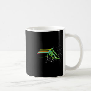 Retro Style Ski T Shirt Snow Ski Shirt Downhill Sk Coffee Mug