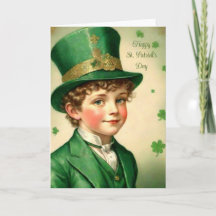 Retro Style St. Patrick's Day Card