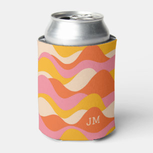 Retro style stormy waves can cooler