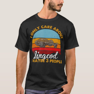 Retro Style Sunset Lingcod  T-Shirt