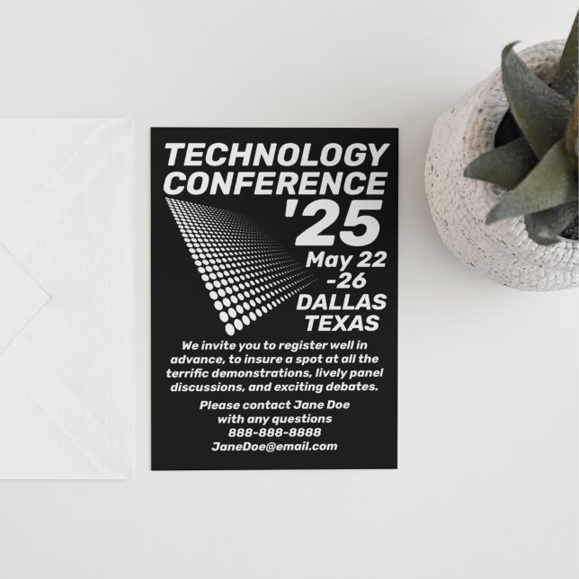 Retro-Style Tech Conference Invitation (Creator Uploaded)