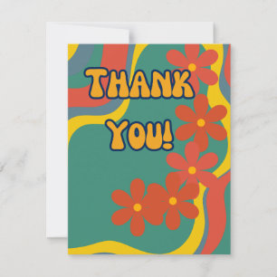 Retro Style Thank You Card