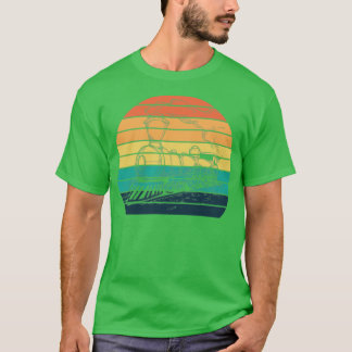 Retro Style Train Illustration Gift T-Shirt