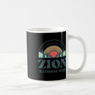 Retro Style Utah Zion National Park  Coffee Mug