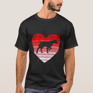 Retro Style Valentines Day Brittany Spaniel T-Shirt