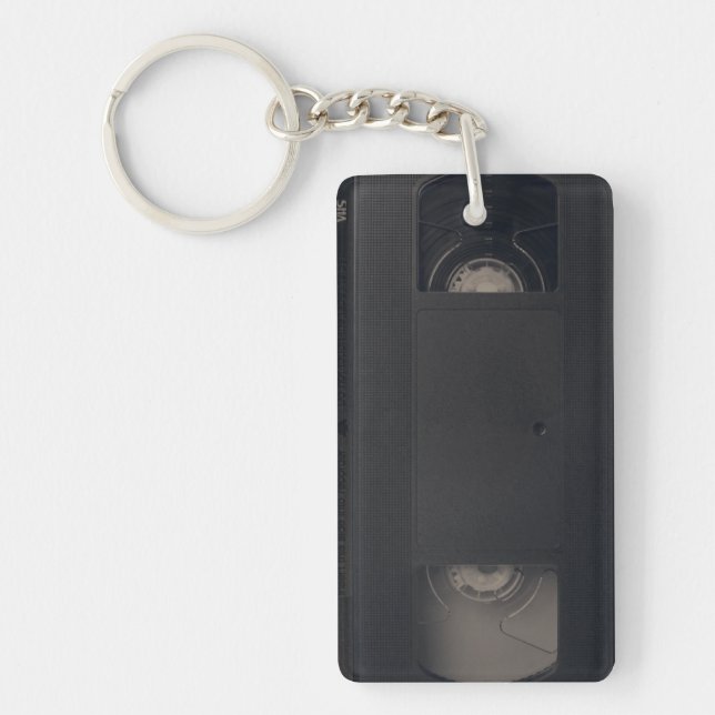 Retro style video tape key ring (Front)