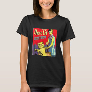 Retro Style Vintage Cat Kitty Kitten Feline Graphi T-Shirt