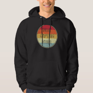 Retro Style Vintage Pontoon Boat Best Captain Ever Hoodie