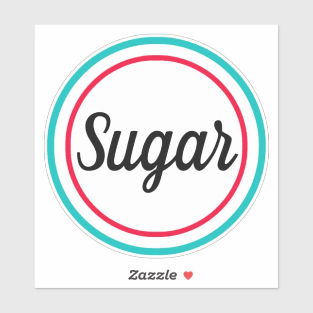 Retro Style Vinyl Sugar Sticker (Sheet)