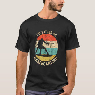 Retro Style Wakeboarder Vintage Wakeboarding Idea T-Shirt