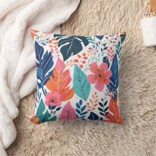 Retro style watercolor cushion