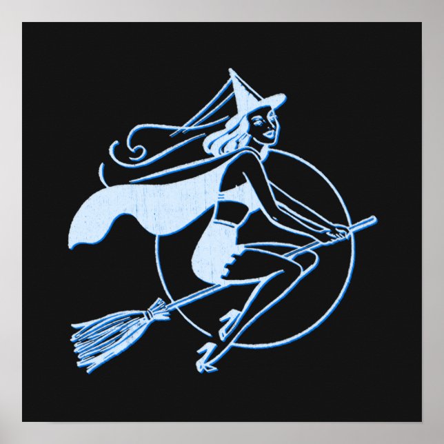 Retro Style Witch Poster (Front)